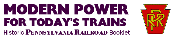 Modern Power for Today's Trains - PRR Booklet, 1949