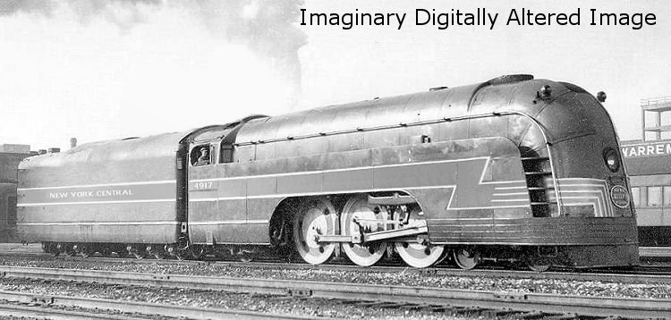 New York Central # 4917 Streamlined Mercury  8" x 10" Photo 