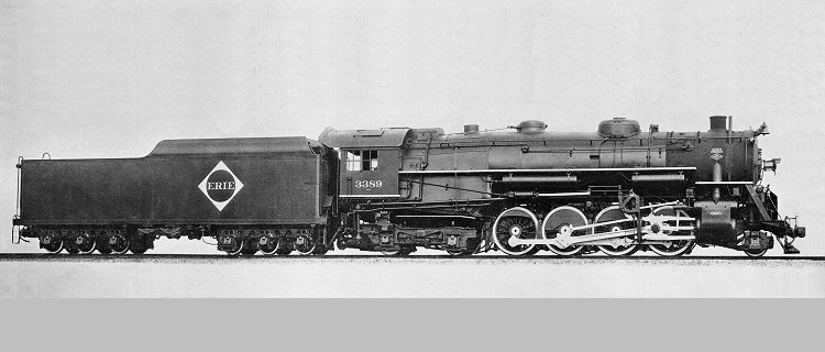 Image result for erie 2-8-4 steam locomotive