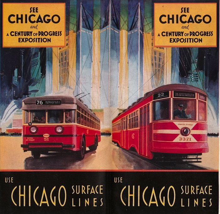 Chicago Surface Lines Leaflet, 1933