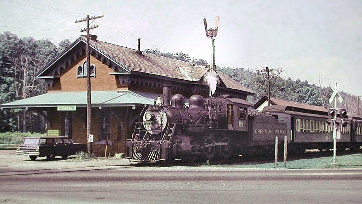 Green Mountain Railroad No. 89 at Chester, VT Depot