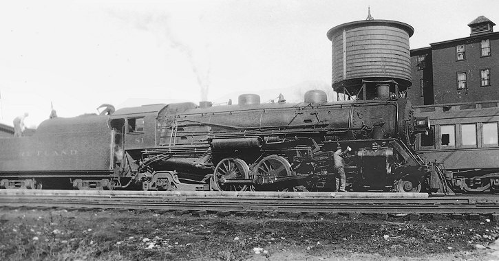 Rutland Railroad Mountain #93 steam locomotive railroad train postcard 